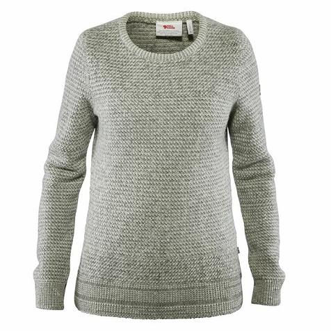 Fjallraven Women Övik Sweater White PH39520 Philippines